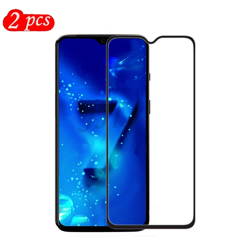 2 упаковки закаленное стекло с полным покрытием для Oneplus 7 защита экрана 9H на