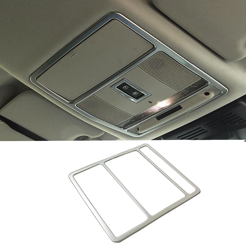 Cubierta de luz de lectura para techo delantero de coche, accesorios adhesivos ABS mate, moldura decorativa para Jaguar F-PACE, años 2016 a 2018