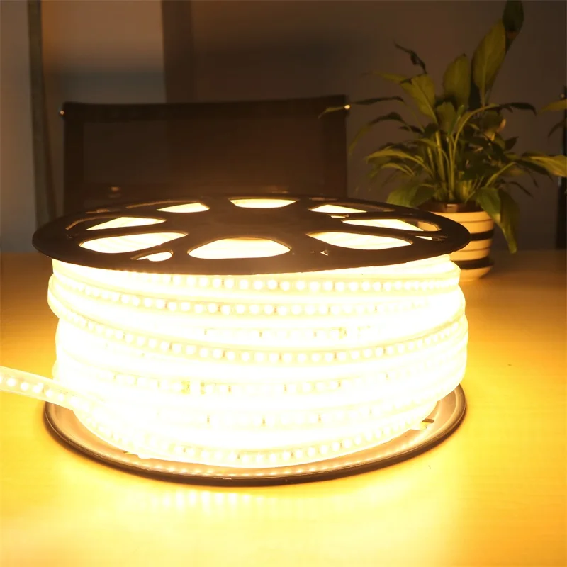 

SZYOUMY Waterproof LED Strip Light 220V 120 Leds/ M SMD 5730 with Power Plug Super Bright 5630 Flexible Stripe Rope Home Decor