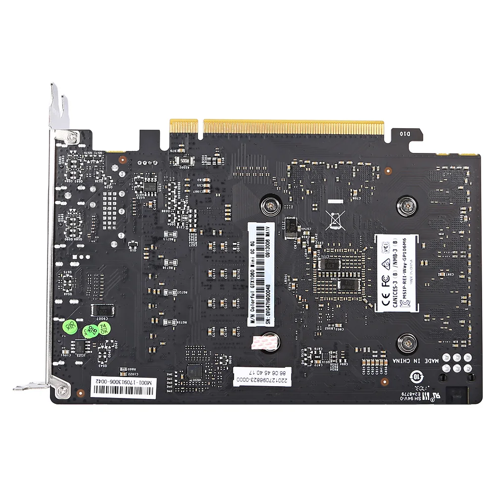 В наличии красочные GTX 1060 мини 6 OC г игровой Графика карты 8000 мГц/6 ГБ/192bit/ GDDR5 16nm PCI-E 3