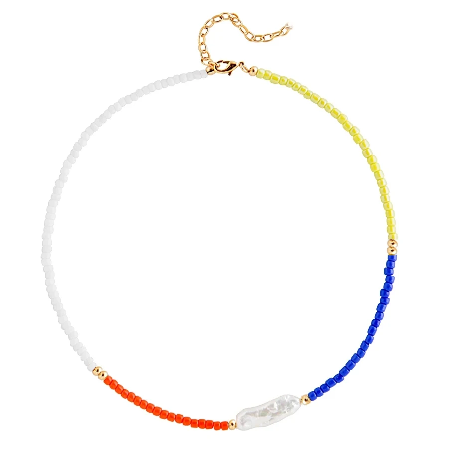 necklace 6 Богемные бусины в стиле бохо многослойное массивное ожерелье для женщин joyeria neckless стимпанк joias emo kolye erkek пентаграмма большое ожерелье - Окраска металла: necklace 6