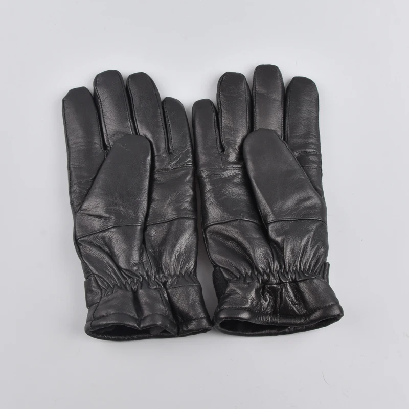 Hot Sale Men sheepskin gloves genuine leather glove for men winter Outdoor warm fur thickening thermal patchwork | Аксессуары для