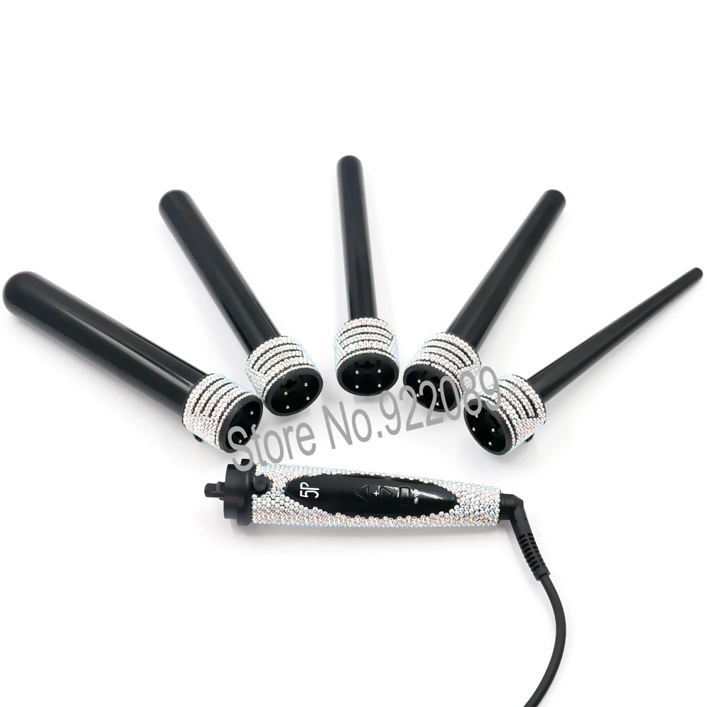 Кристальные щипцы для завивки волос 5 в 1 набор палочек 0 3-1 25 дюйма Сменные