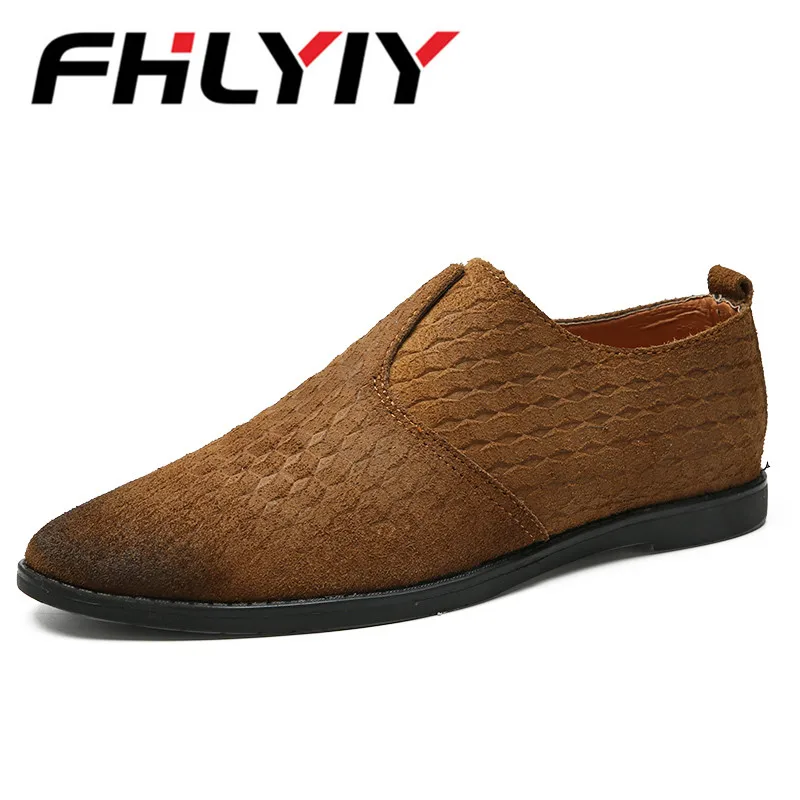 Винтаж Высокое качество Мужская кожаная обувь ручной работы модная повседневная