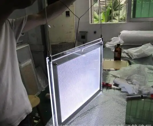 Led Hanging Crystal Light Box Panel Acrylic a4 Display Window Real Estate Advertising 12PCS/LOT | Лампы и освещение