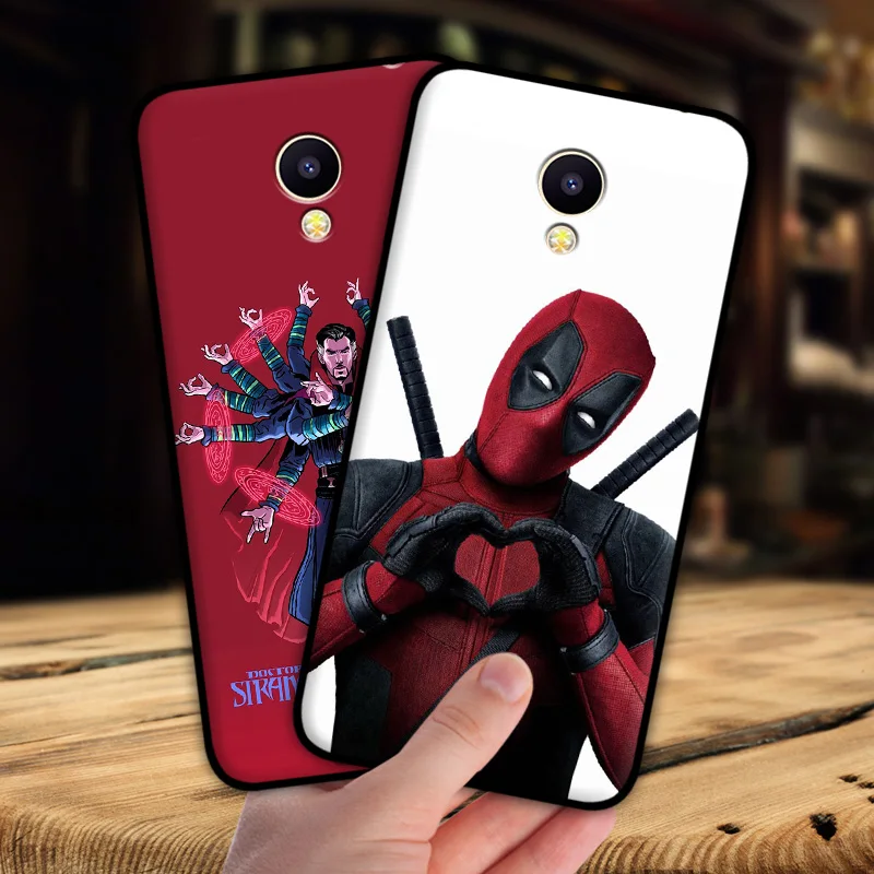 Чехол mosirui для Meizu meilan A5 M5C чехол Marvel hero Deadpool Человек-паук Черная пантера Халк