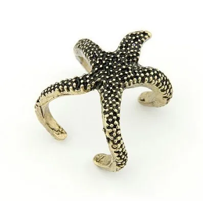 Free Shipping 20pcs/lot Starfish Sea star Finger Rings Alloy Metal Korean Fashion Jewelry 2 Colors | Украшения и аксессуары