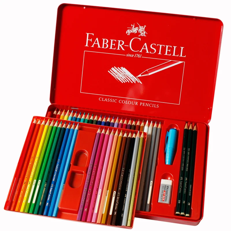 Faber Castell 12/24/36/60 цветов художественный школьник окрашенные кисти принадлежности