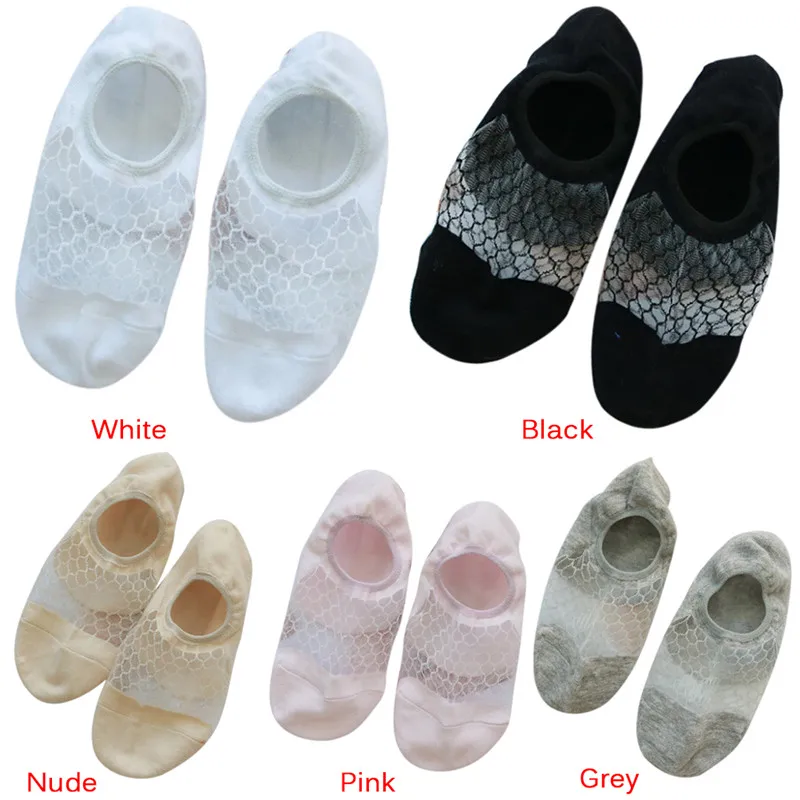 Женские мягкие низкая следы прозрачные короткие кружевные носки Для женщин