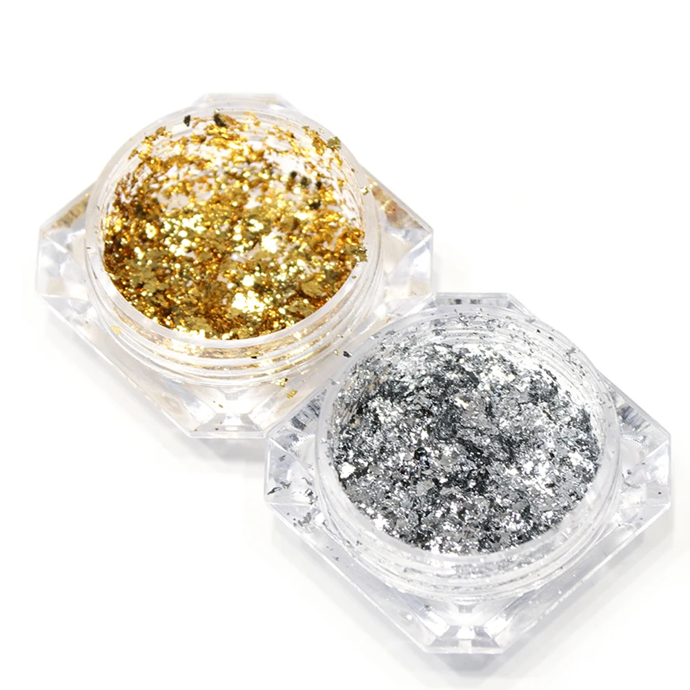 Зеркальный фейерверк 0 2 г блестящая пудра для ногтей блестки золотые и