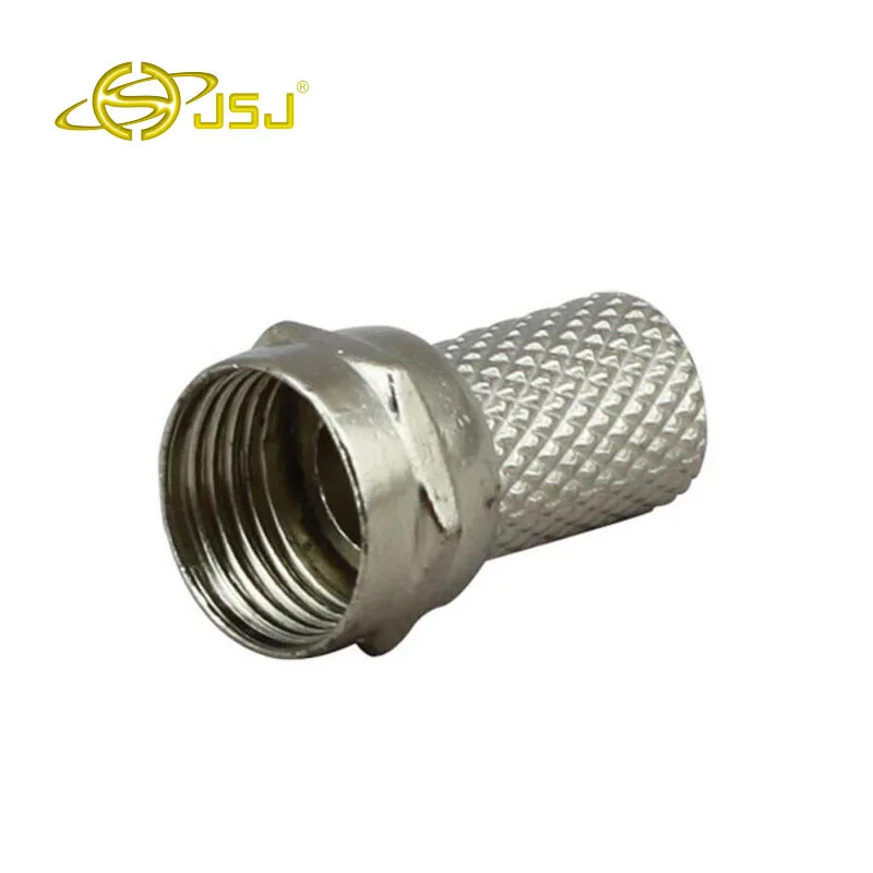 JSJ кабель ТВ коннектор самозатягивающийся на английском языке f head винтовой F