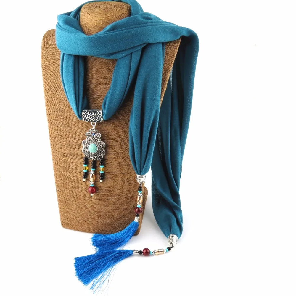 Модные полиэфирные хлопковые керамические бусины полимерные шарфы с подвесками