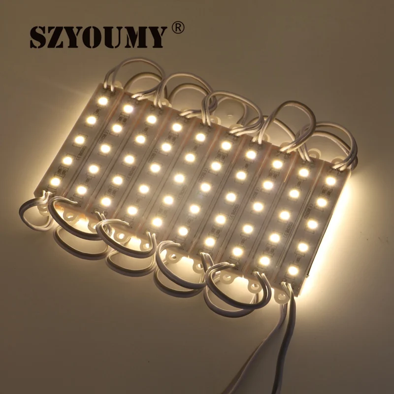 SZYOUMY 1000 шт 5 LED модуль 5050 SMD синий/зеленый/красный/белый/wartm белый водонепроницаемый