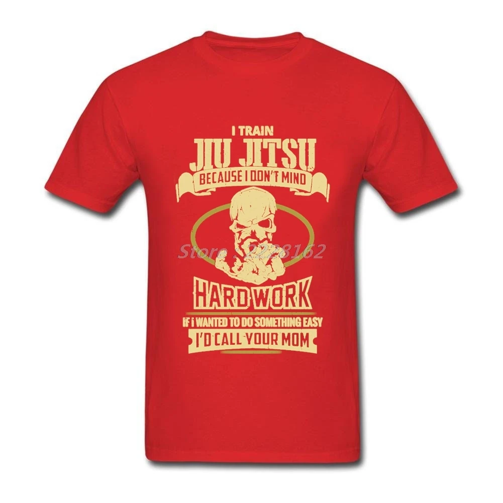 Цифровая печать Funk футболка Для мужчин короткие я тренируюсь джиу-джитсу человек