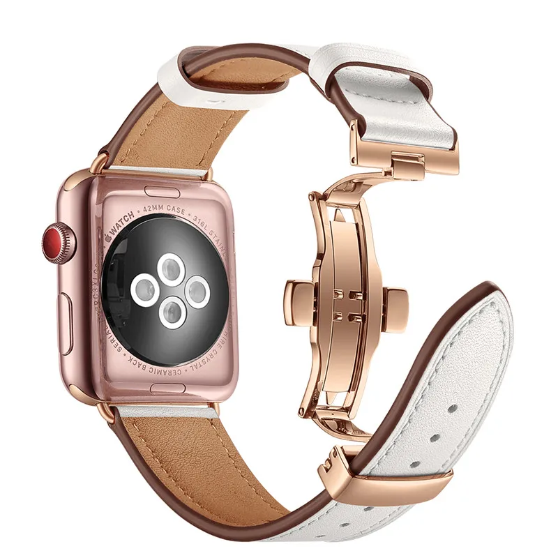 Ремешок для часов Apple Watch Ремешки наручных из розового золота с металлической