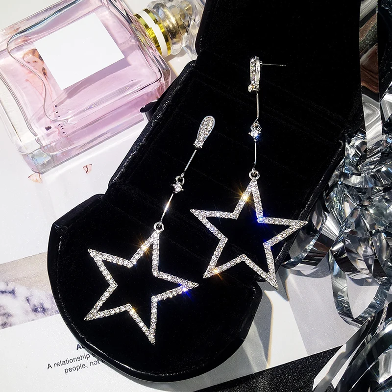

Earrings Fashion Jewelry earrings for women Hollow Five-pointed Star Earrings Wholesale Oorbellen