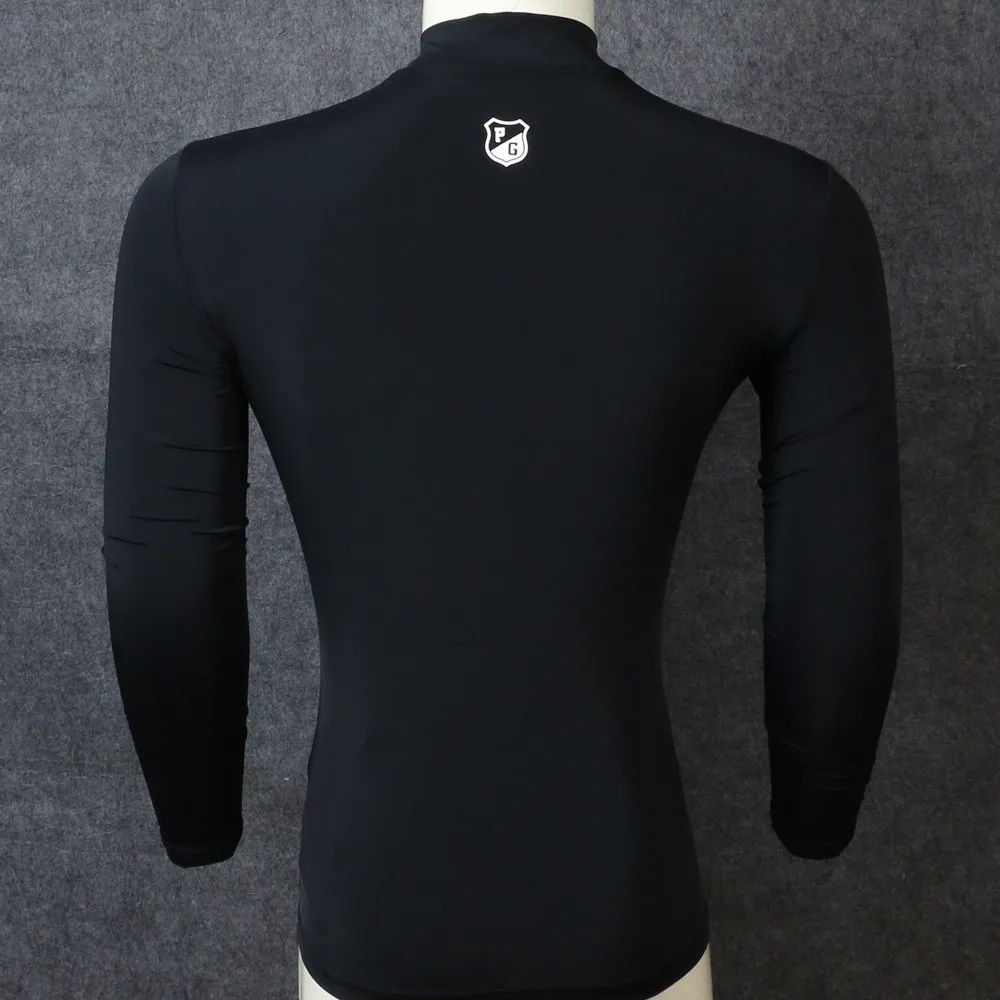 Мужские футболки с перламутровыми воротами для игры в гольф мужская спортивная