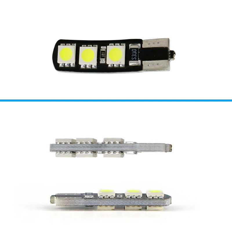 HLXG 10 шт. 6SMD T10 LED W5W 192 194 автомобильный клиновидный парковочный боковой свет