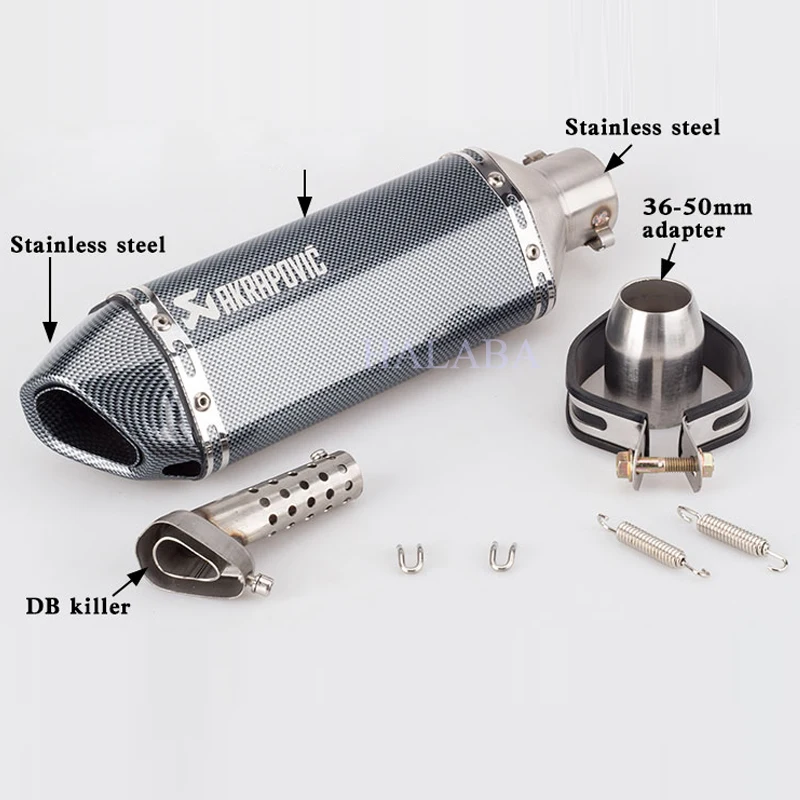 36-51 мм Akrapovic глушитель выхлопной трубы мотоцикла подвижный дБ убийца для Бенелли