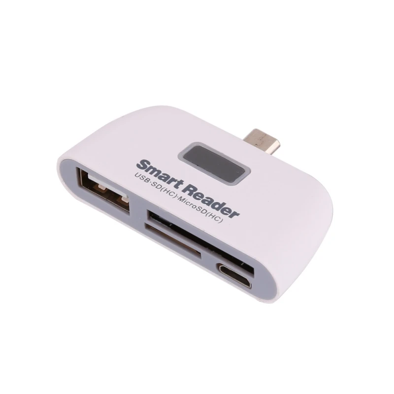 4 в 1 OTG к USB 2 0 смарт кард ридер SD TF с портом Micro для Android смартфона|Картридеры| |