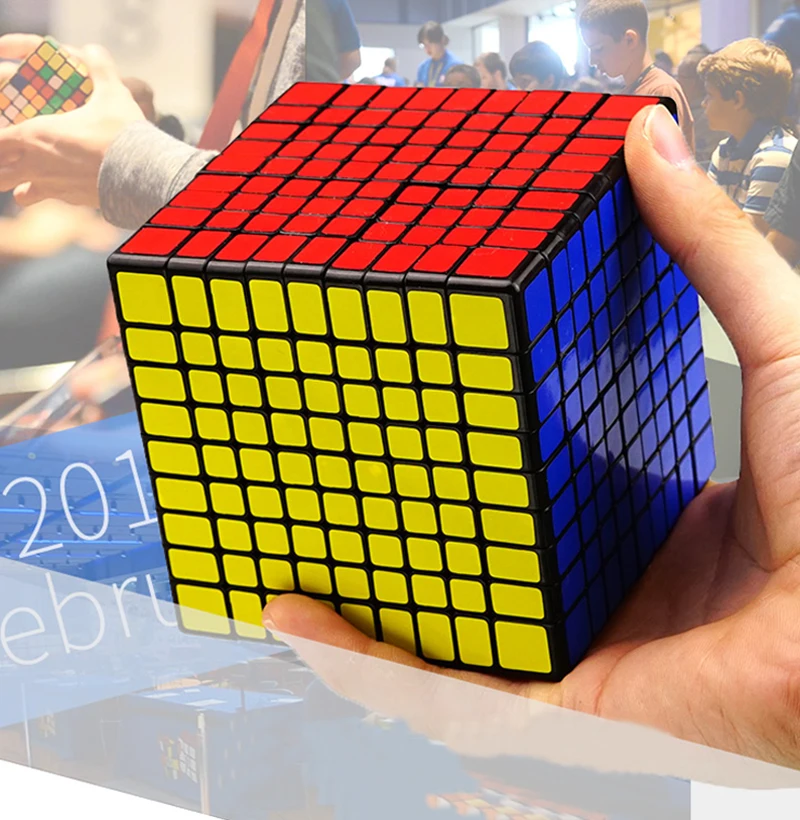 Новый ShengShou 9x9x9 головоломка куб профессиональный ПВХ и матовые наклейки Cubo Magico