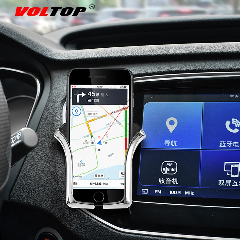 VOLTOP автоматический держатель для телефона с u-образным зажимом, автомобильные аксессуары, универсальный держатель для мобильного телефона