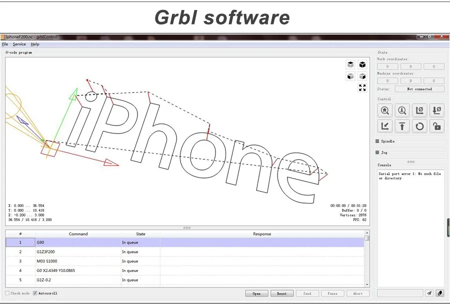 GRBL 1.1J, USB порт ЧПУ гравировальный станок управления, 3 оси управления, с автономным управлением Лер для 1610,2418, 3018 лазерный ЧПУ и т. Д