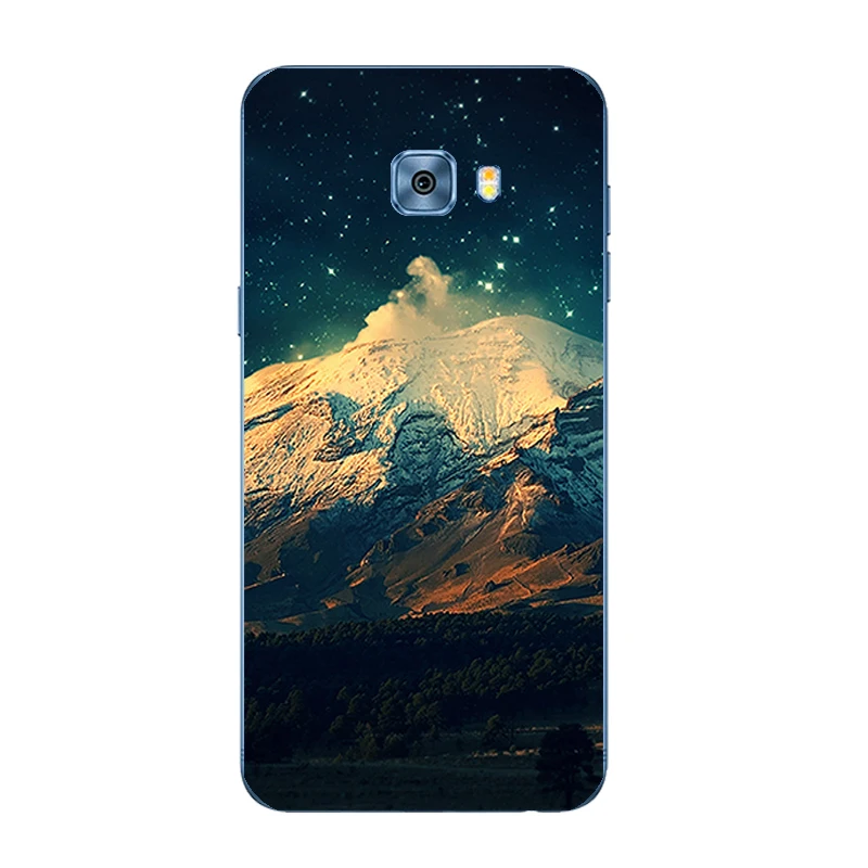 DIY для Samsung Galaxy A520 A5 2017 чехол телефона 2015/2016 C5/C5 Pro мягкий ТПУ с пейзажным принтом |