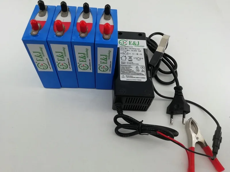 4 шт LiFePO4 3 2 V 10Ah аккумуляторные батареи + 1 14 6 5Ah зарядное устройство для 12V