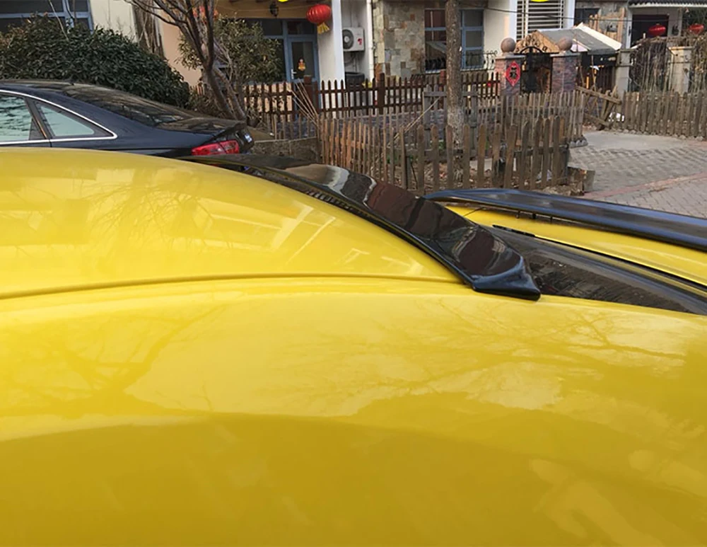 Для Chevrolet Camaro 2010 до черный спойлер на крышу высокого качества АБС пластик задний багажник крыла задний спойлер на крышу часть автомобиля