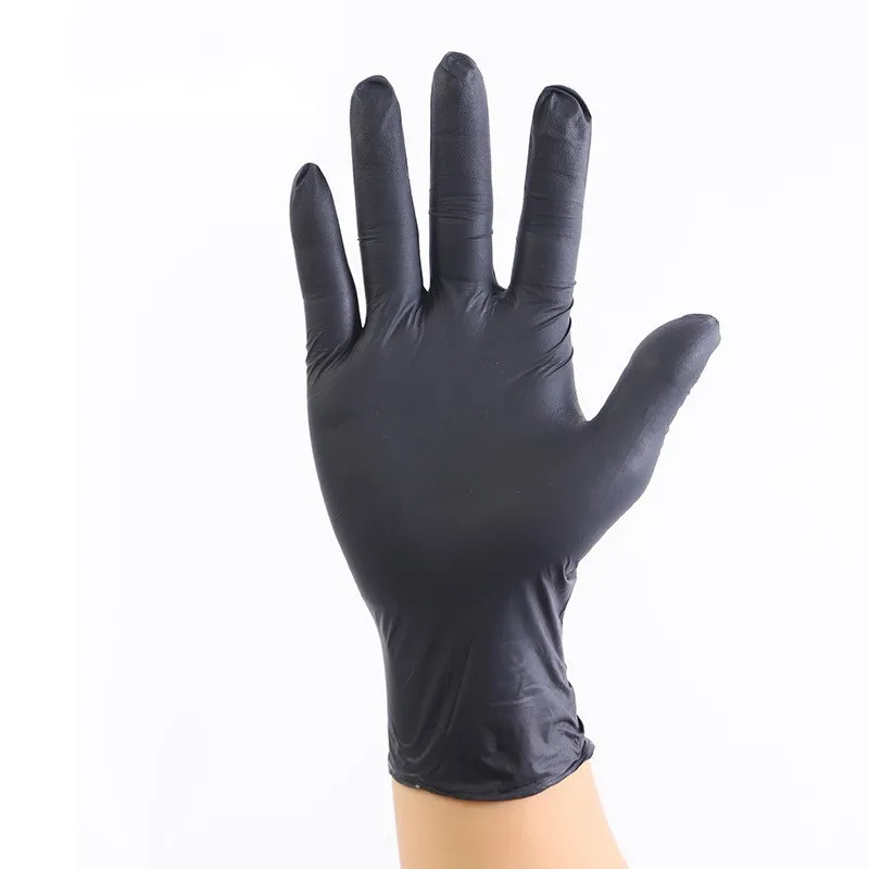 

100pcs/lot Mechanic Gloves Nitrile gloves Household Cleaning Washing Black Laboratory Nail Art Anti-Static Gloves