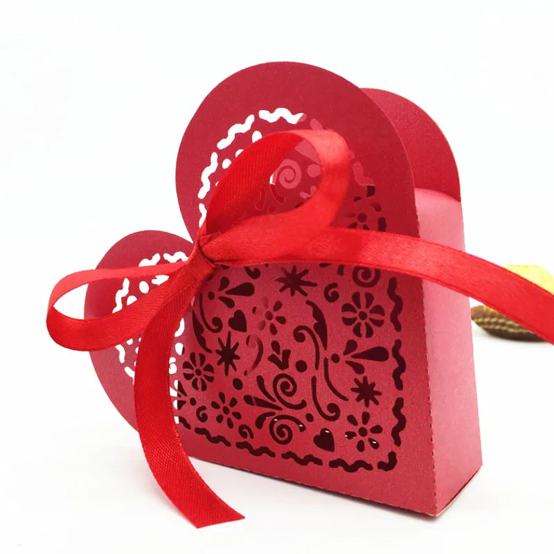 Высокое качество дизайн белый/розовый 10 шт Роскошные лазерной резки свадьба