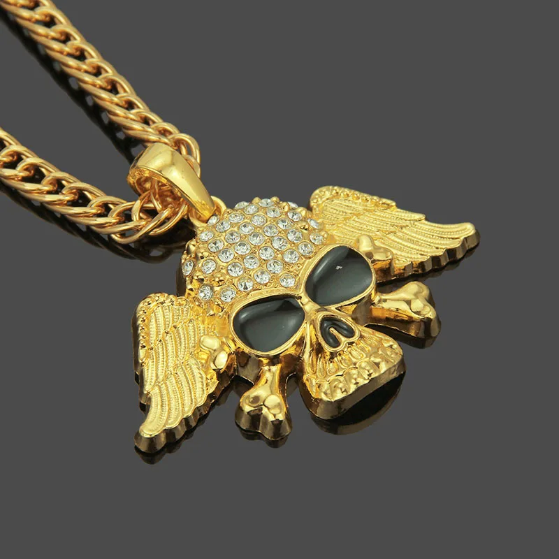 Ожерелье с кулоном в виде черепа готическом стиле # FS40|Ожерелья подвеской| |