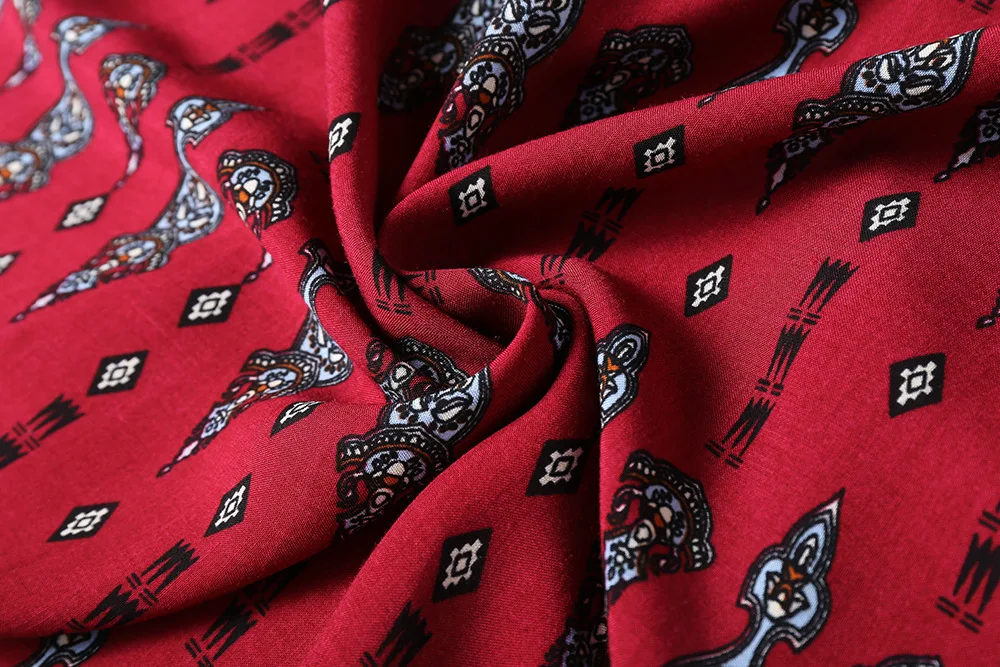 Женское длинное платье с глубоким V образным вырезом и цветочным принтом|Женские