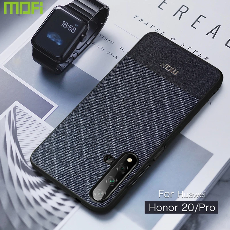 Чехол Mofi для Huawei Honor 20 чехол Pro тканевый в деловом стиле темного цвета Pro|Бамперы| |