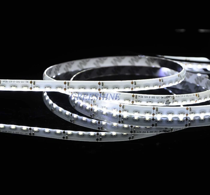 Side View 335 SMD LED Strip 8MM or 5MM PCB 120leds/M IP65 with Silicon Glue Waterproof DC12V 24V car light Tape Freeshipping | Лампы и