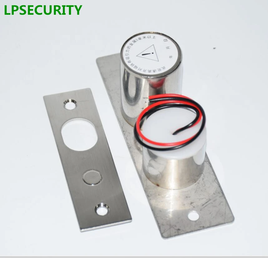 LPSECURITY 800 кг вес ворота система контроля допуска к двери электрический магнитный стеклянный дверной замок падение болт засов