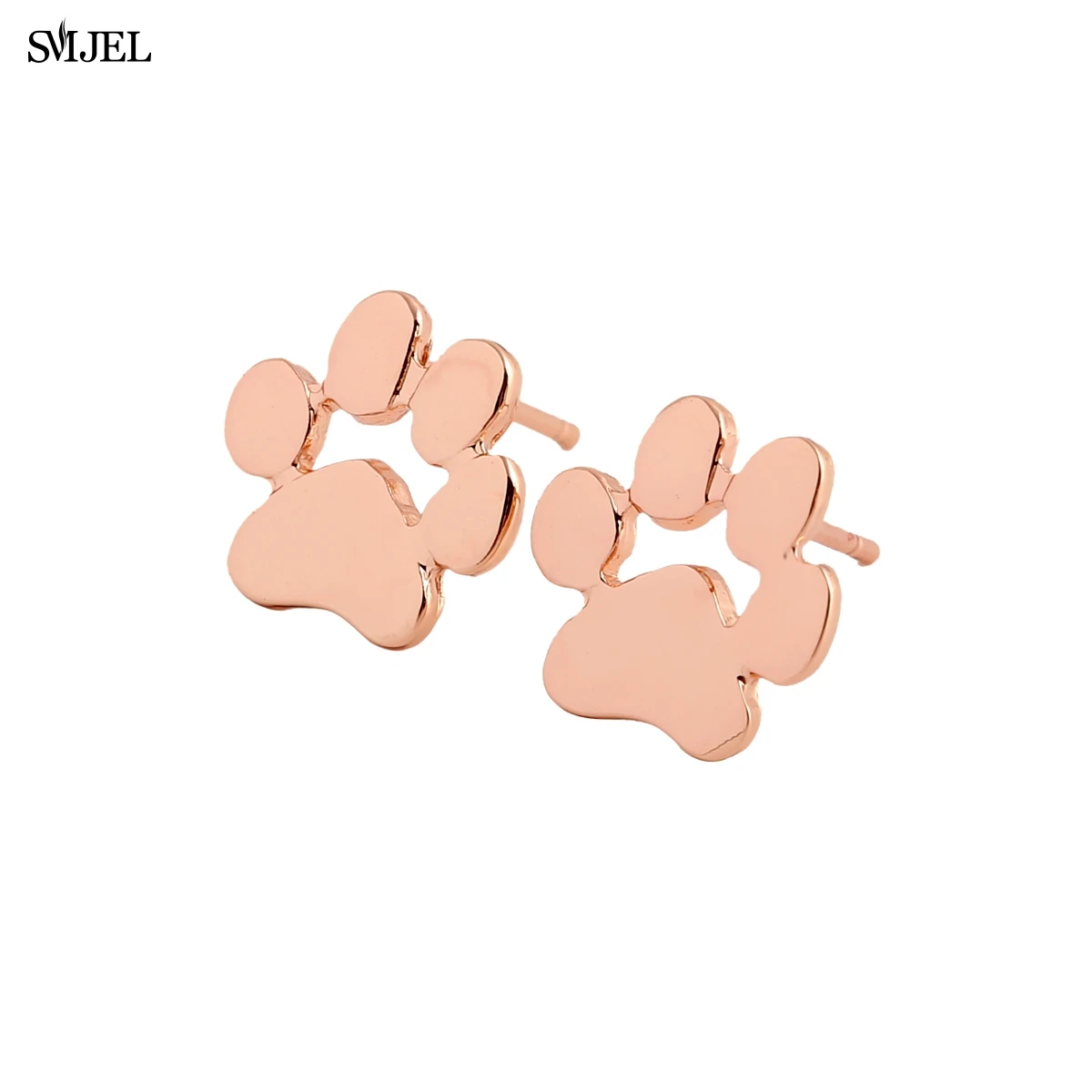 SMJEL новый модный крошечный милый мопс серьги для женщин кошка и собака Лапа