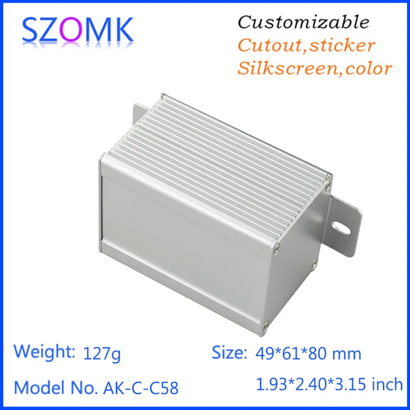 1 шт. алюминиевый корпус усилителя 49*61*80 мм|electronic safe box|electronic healthelectronic box game |