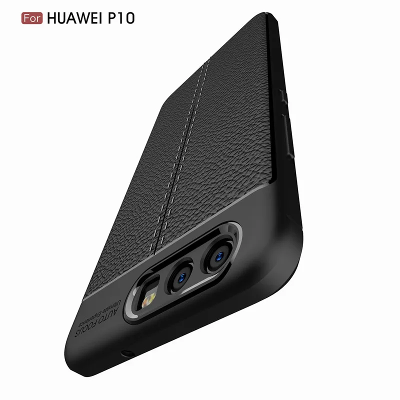 ZEALLION для Huawei P8 P9 P10 Lite Mate 9 10 личи зернистый ТПУ Мягкий Силиконовый противоударный
