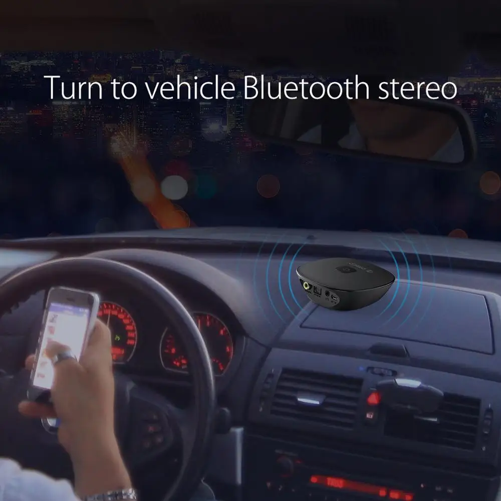 ORICO 4.1 Wireless Bluetooth Receiver 3.5MM Aux Audio Stereo Music Speaker Adapter Car For Xiaomi laptop | Электроника