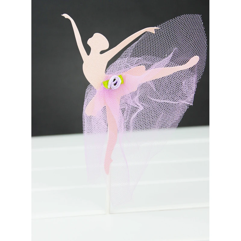 Dancing Girl Cupcake Toppers Cake Decor For Wedding Baby Shower Girls' Birthday Party Supplies | Дом и сад