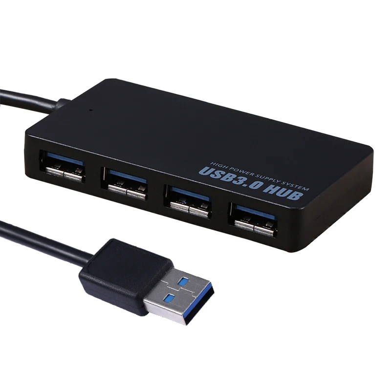 Портативный usb концентратор Компактный 4 портовый USB 3 0 разветвитель адаптер 5