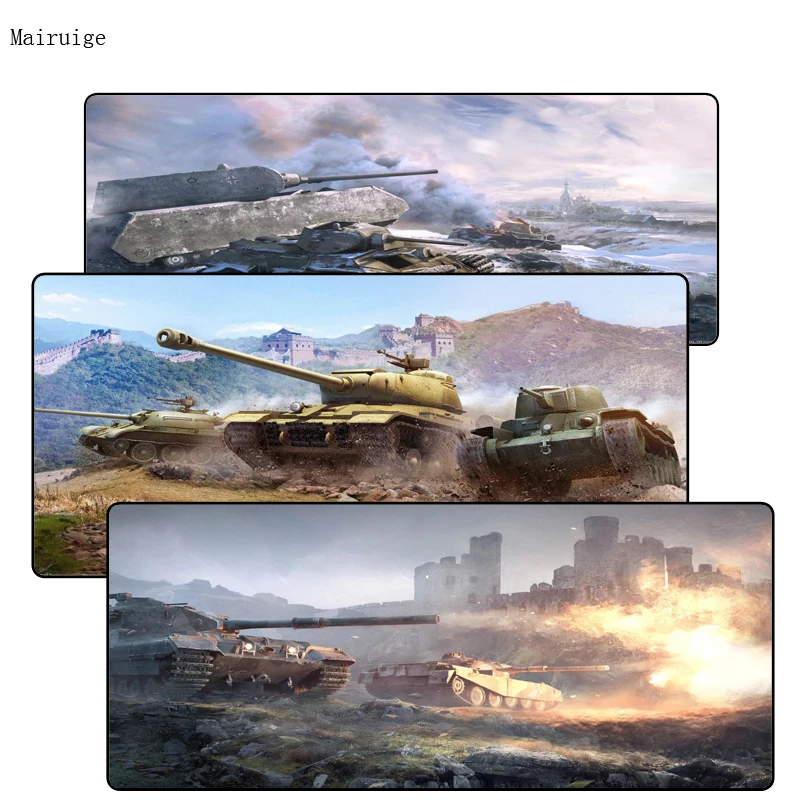 Большой черный игровой коврик Mairuig 900*400*3 мм для мыши L XL XXL с застежкой на края cs go