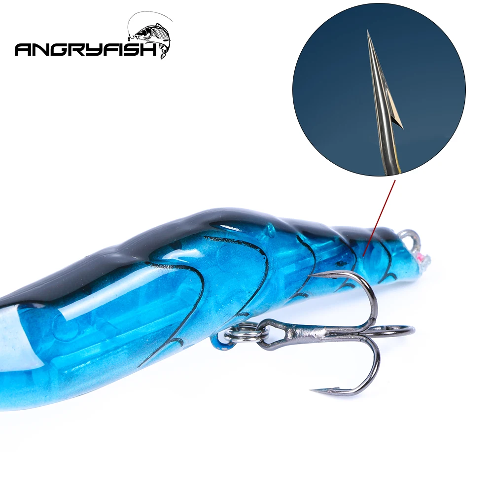 Фото Искусственная рыболовная приманка Angryfish, горячая Распродажа, 1 шт., 8 см, 14 г, с зазубренными крючками, 5 цветов, C8013 №3