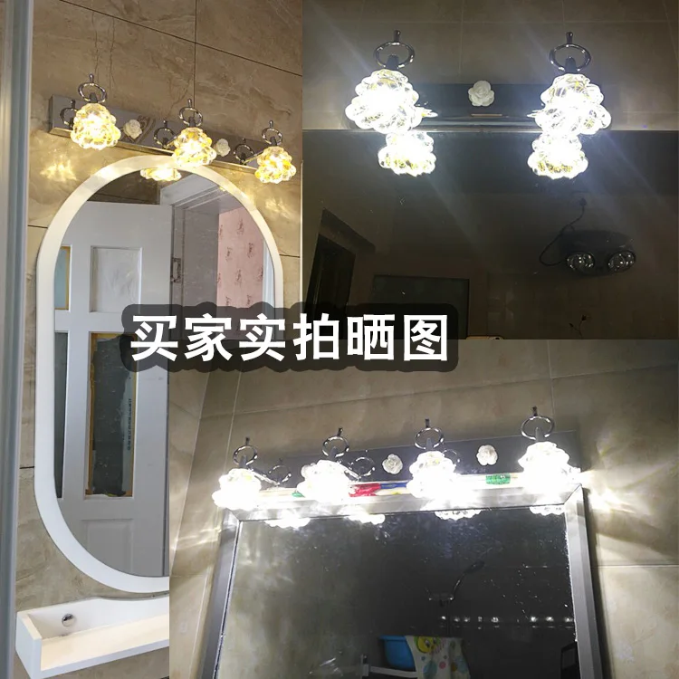 

Free drilling mirror headlight bathroom wall light bathroom LED makeup stainless steel lamp energy-saving wall lamp wl4211557