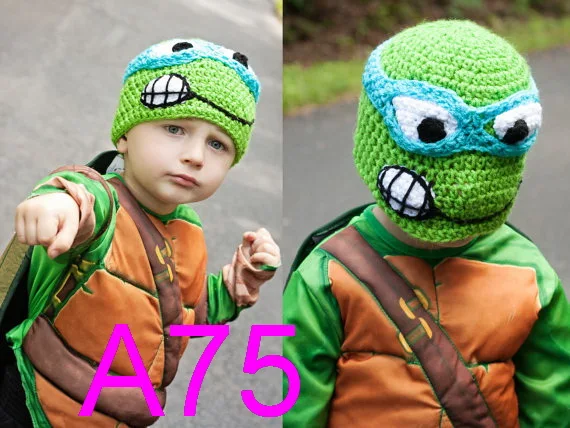Детская зимняя шапка Забавный подарок-дети TMNT шапка Teenage Mutant Ninja Turtle шляпа-прикольные подарки для детей-ребенок характер шляпа 30 шт./лот