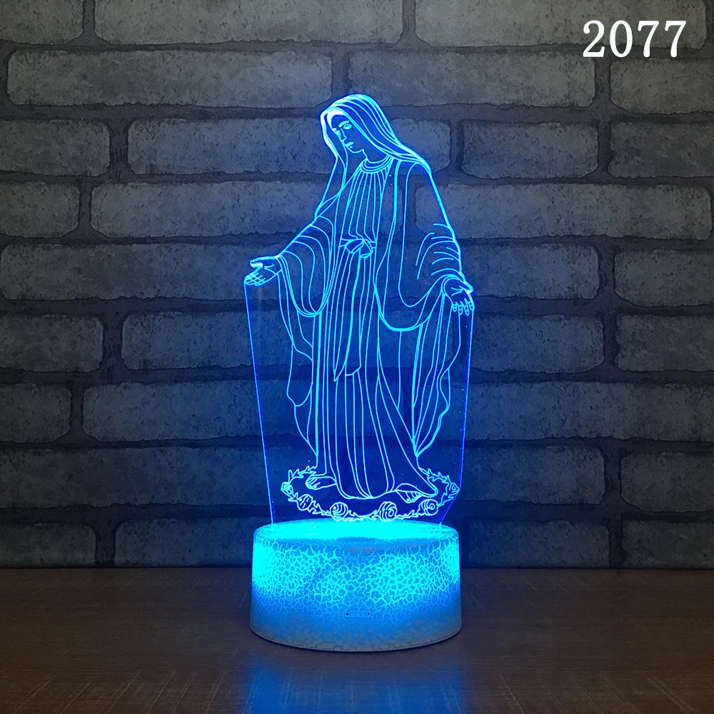 Статуи Будды из Индии акриловый 3d ночник прикроватный индивидуальный стол для