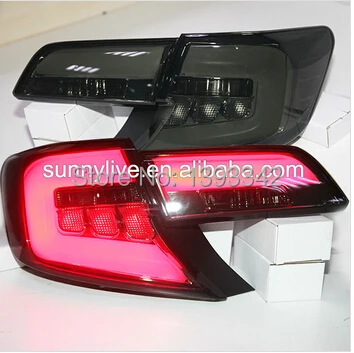 Для TOYOTA Camry американская версия светодиодный ная задняя лампа дымчатый черный