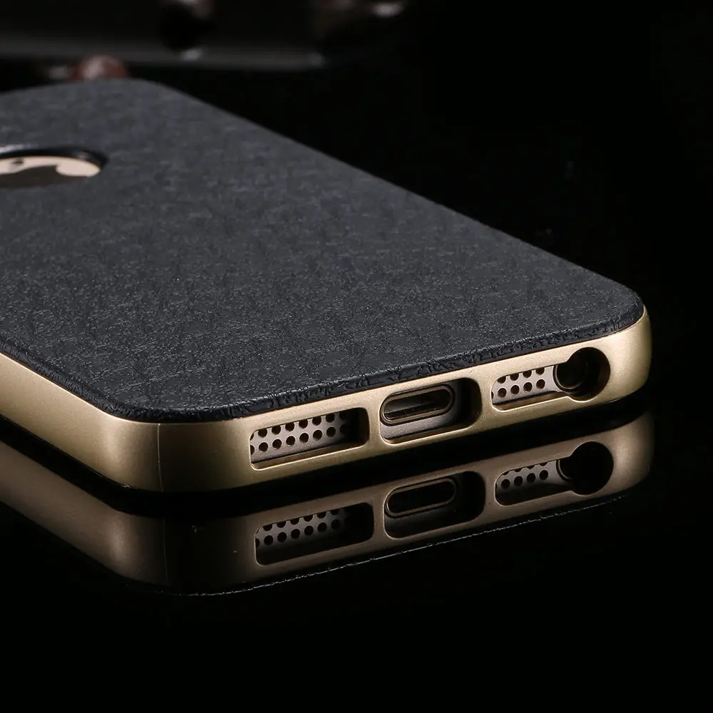 Стильный деловой кожаный чехол KISSCASE для iPhone 6 6S 5 5S SE ультратонкая задняя крышка Plus
